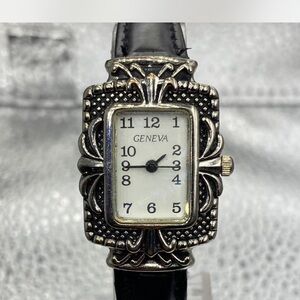 Southwestern ^^* Geneva Black / Silver Women's Watch